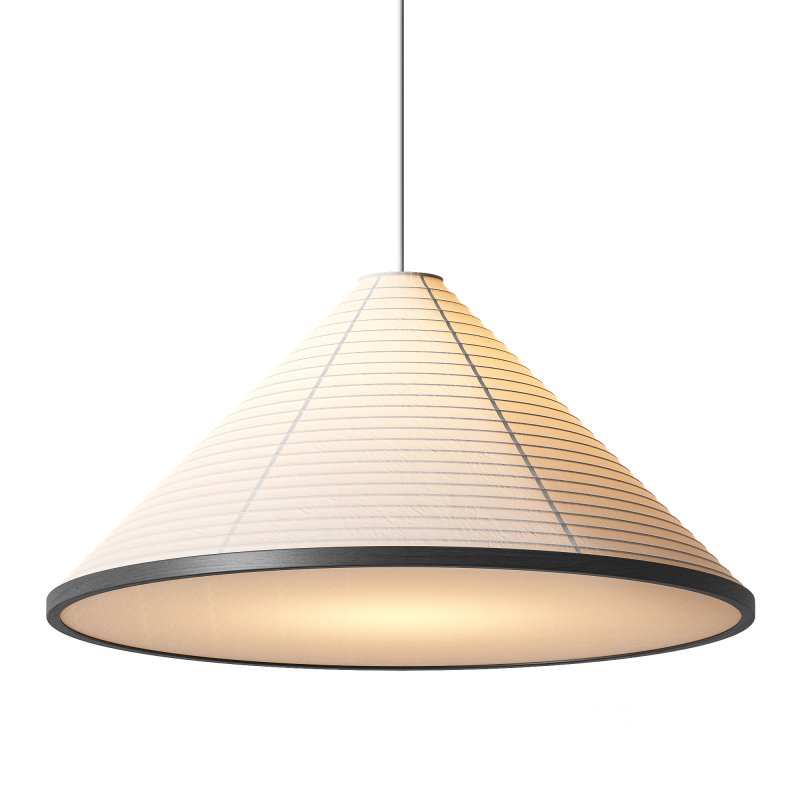 Washi Paper Pyramid Pendant Lamp Image 4