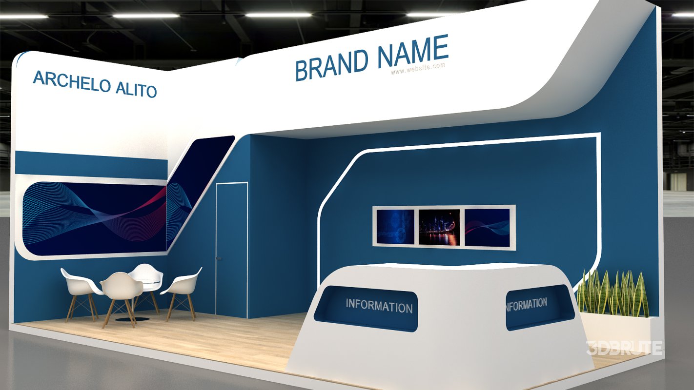 3d exhibition booth stand tradeshow Image 1