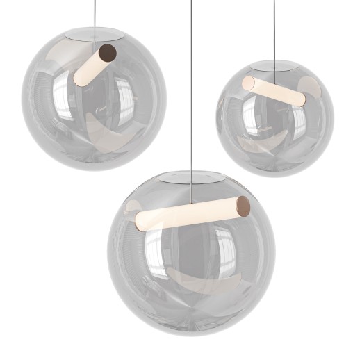 Scandinavian Glass Orb Pendant Light