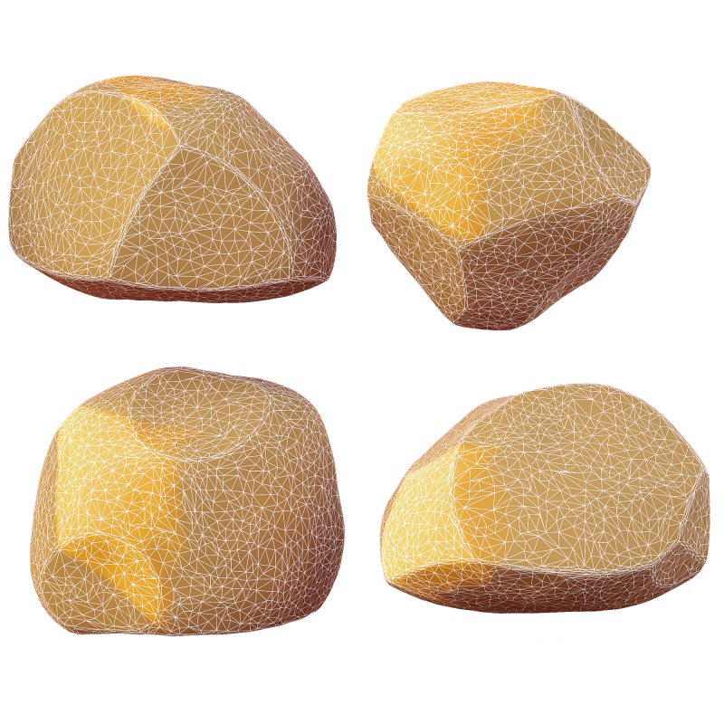 AV Architecture Rock Stone Cliff Set Image 3