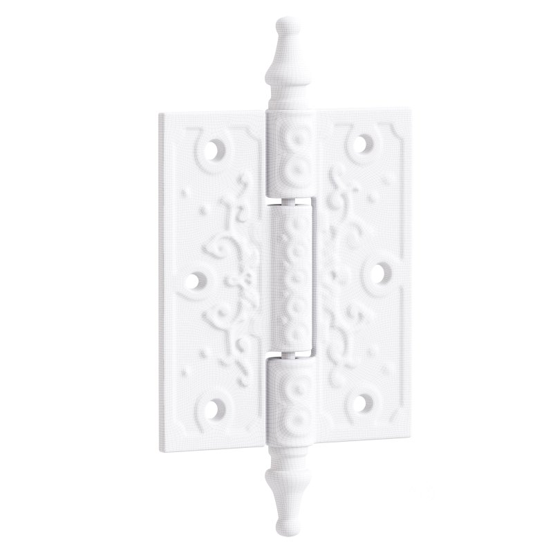 Black Cabinet Hinge Wrought Iron Butt Hinges Victorian Steeple Tip Flush Hinges Image 3