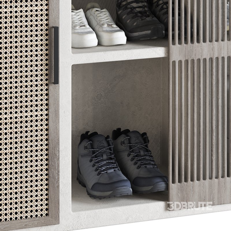 Minimals Shoes Cabinet Set 02 Image 5