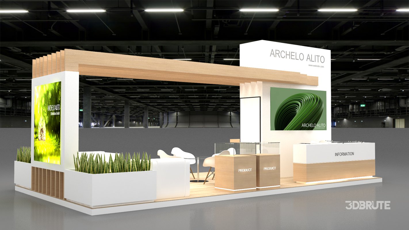 3d exhibition booth stand Image 4