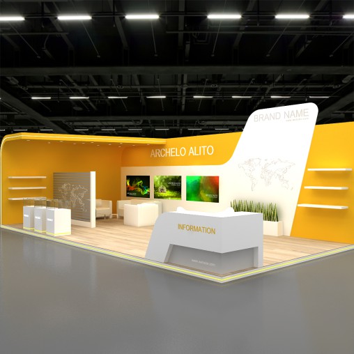 3d exhibition booth stand