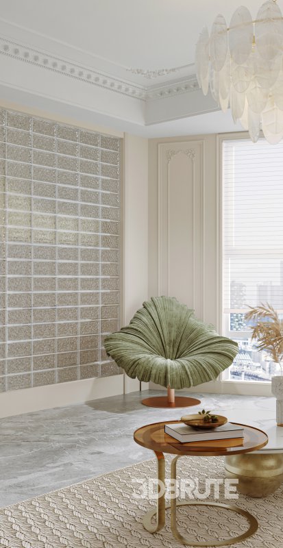 Luxurious living room and dining room office room Image 6