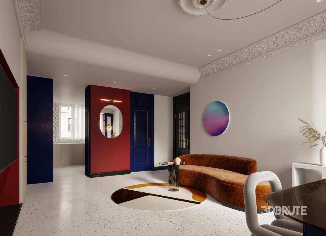 Luxurious living room and dining room Image 10