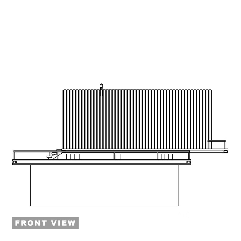 House Cabin home Villa Modern 3d model Image 6