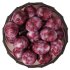 Low Glass Bowl Centerpiece with Plums - Thumbnail 2