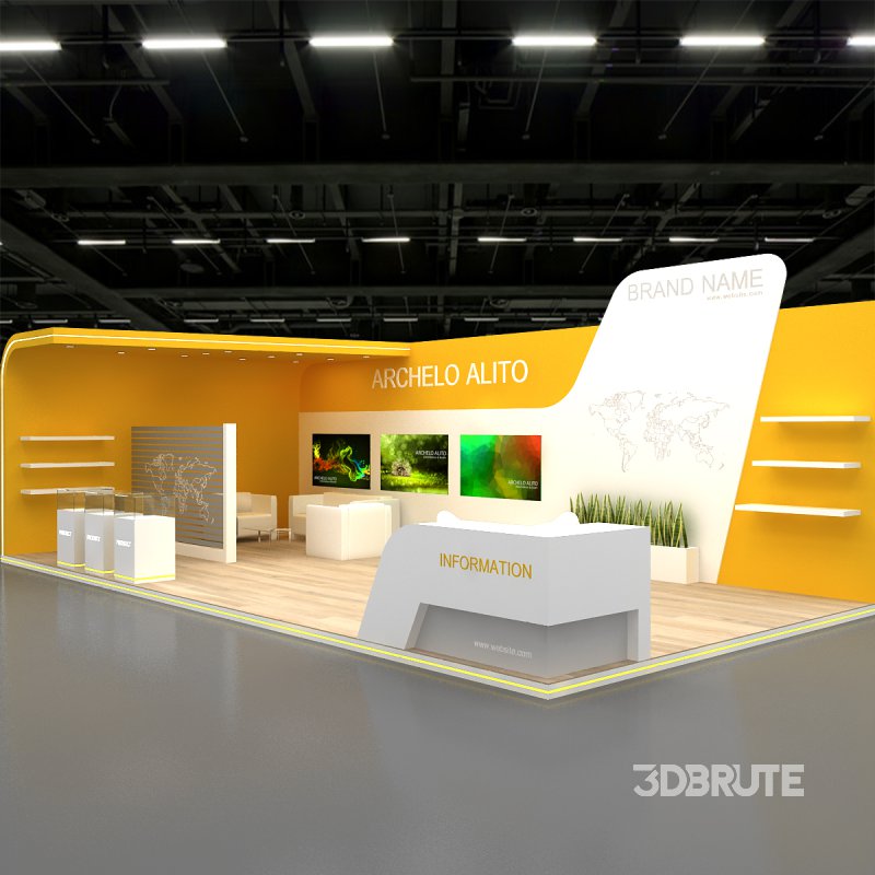3d exhibition booth stand Image 8