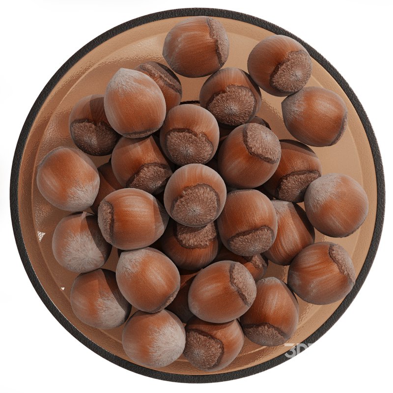 Low Glass Bowl Centerpiece with Nuts Image 3