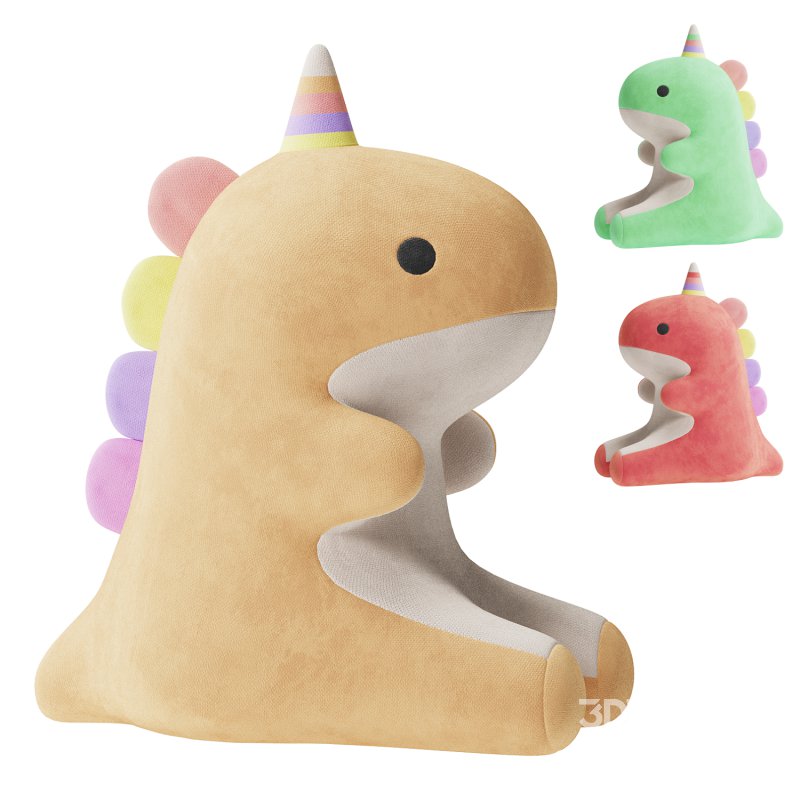 Lovely Candy Dinosaur Plush Toy Image 1