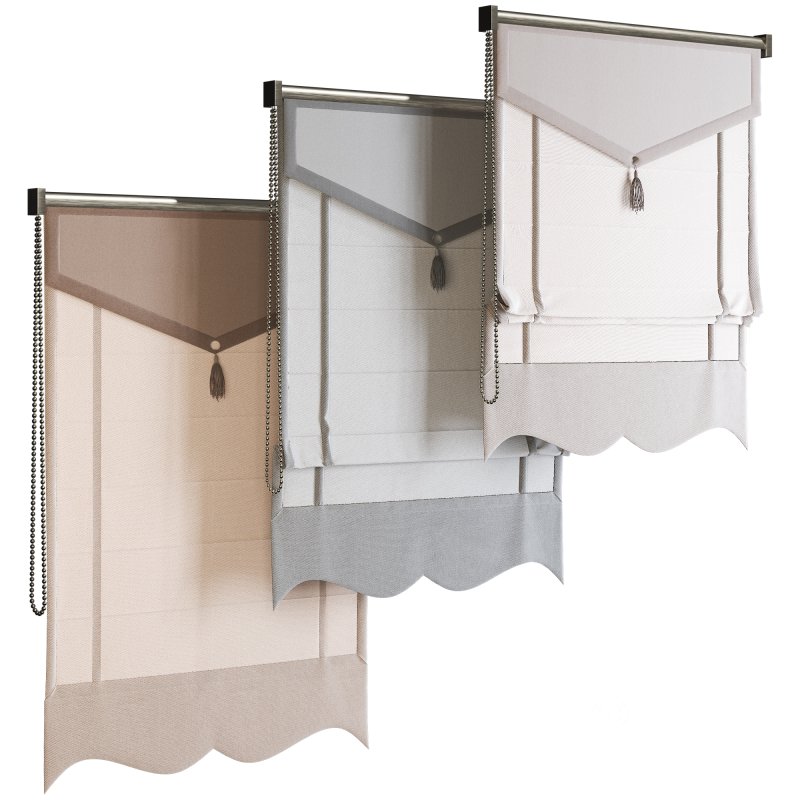 Roman Blinds Curtain Set 044 Image 1