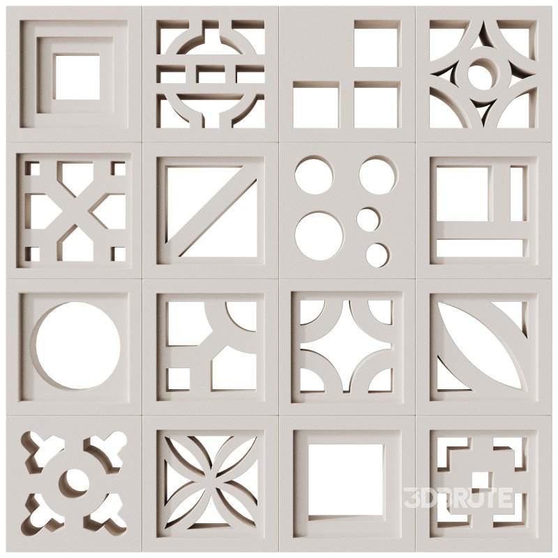 Modular Wall 24 Set by Tesselle Image 1