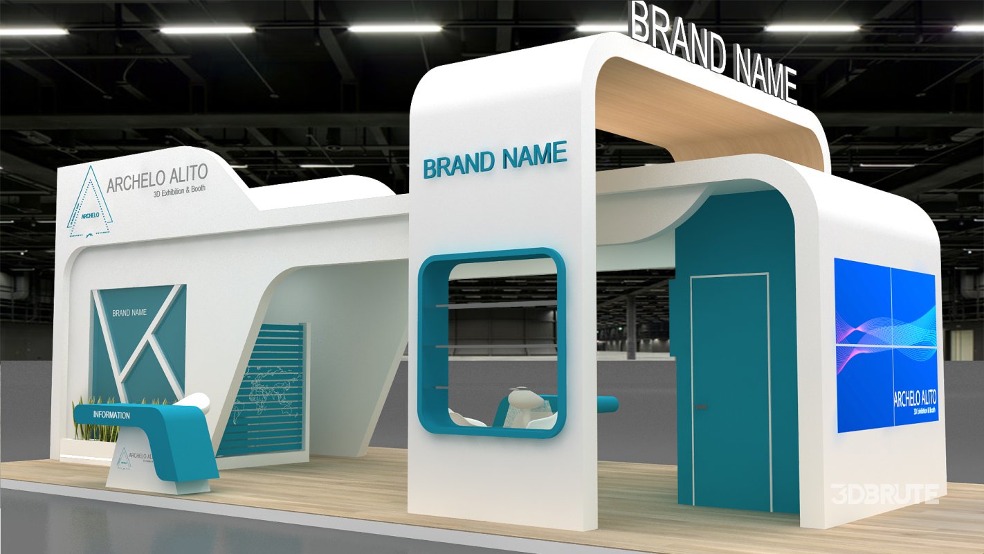 3d exhibition booth stand tradeshow Image 3