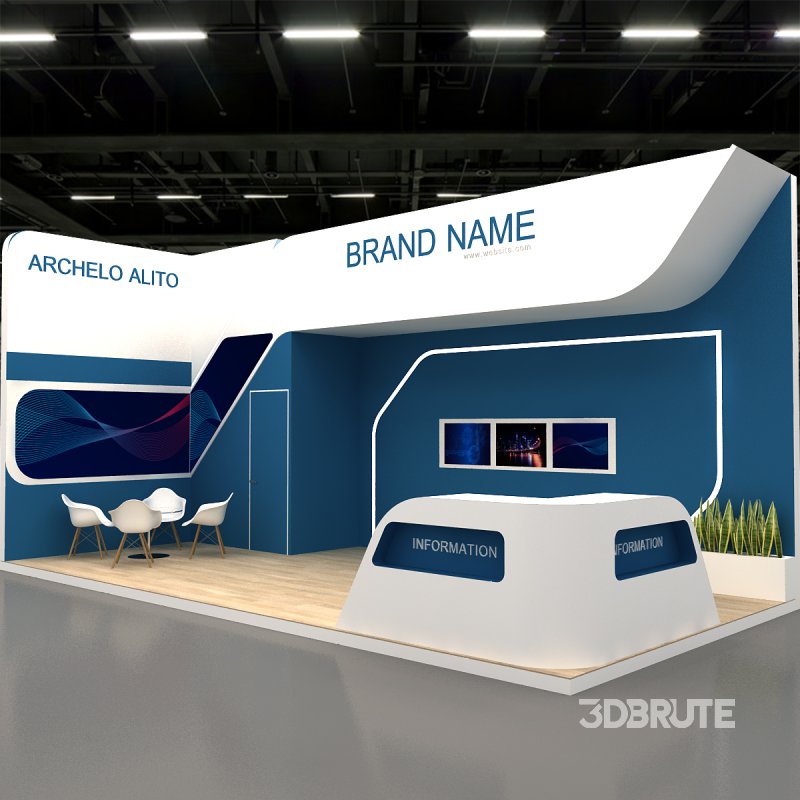 3d exhibition booth stand tradeshow Image 2