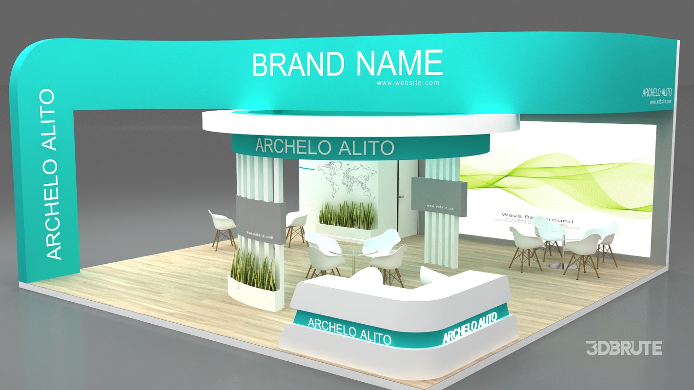 3d model booth Image 5