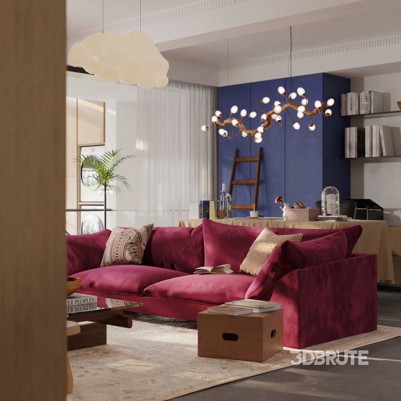 Luxurious living room and dining room Image 8