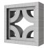 Modular Wall 18 Roundabout White by Tesselle - Thumbnail 3