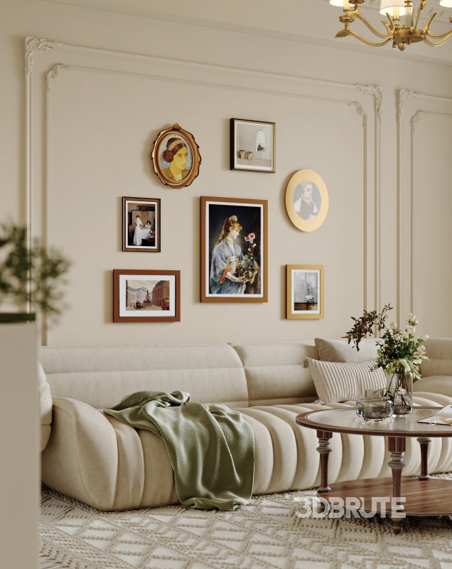 Luxurious living room and dining room Image 5