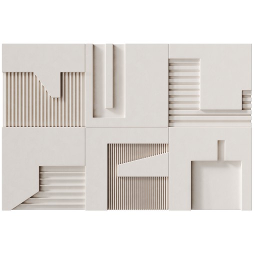 3D panels SETSQUARES by Kathy Dalwood from uk