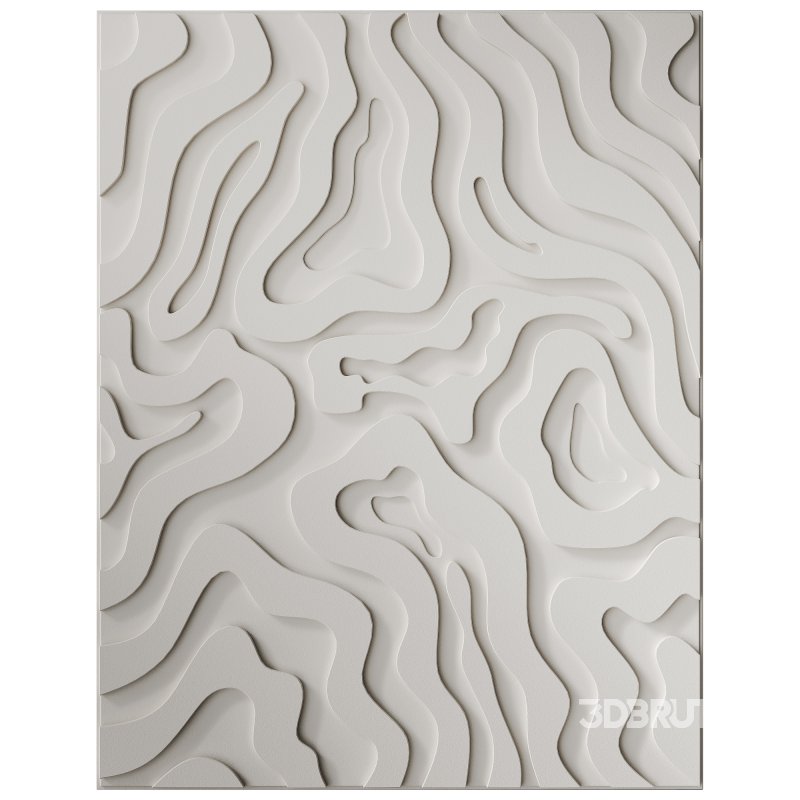 Decorative panel 3D ART RELIEF 07 Image 1