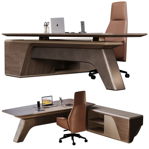 High Tech Executive Office Desk W-2428