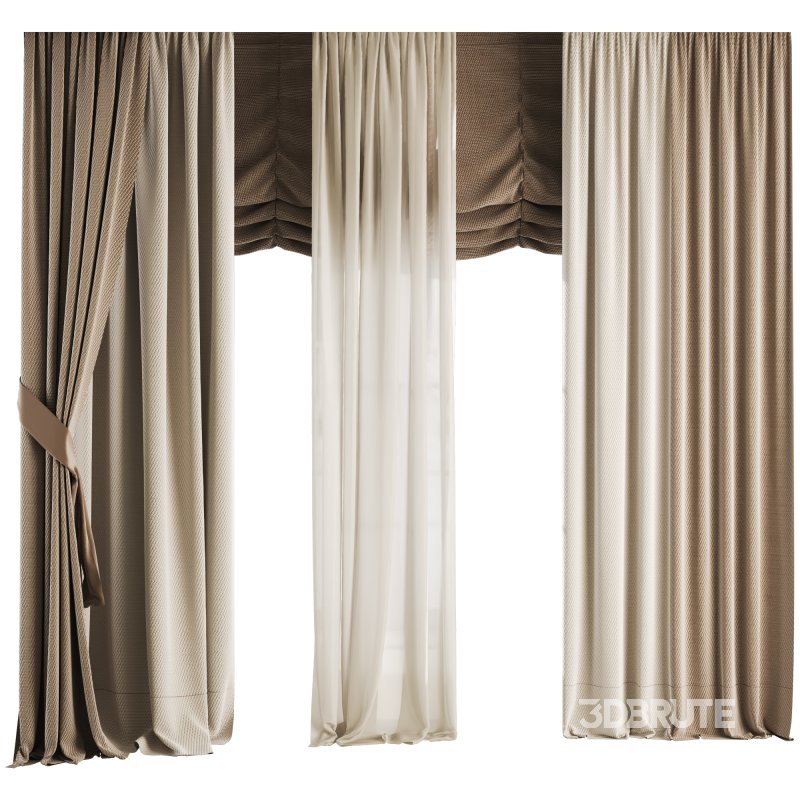 Silk and Cotton Curtain 051 Image 1