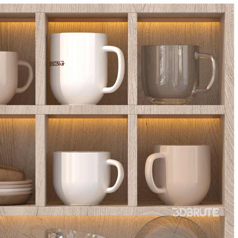 Wall Mounted Mug Shelf Image 3