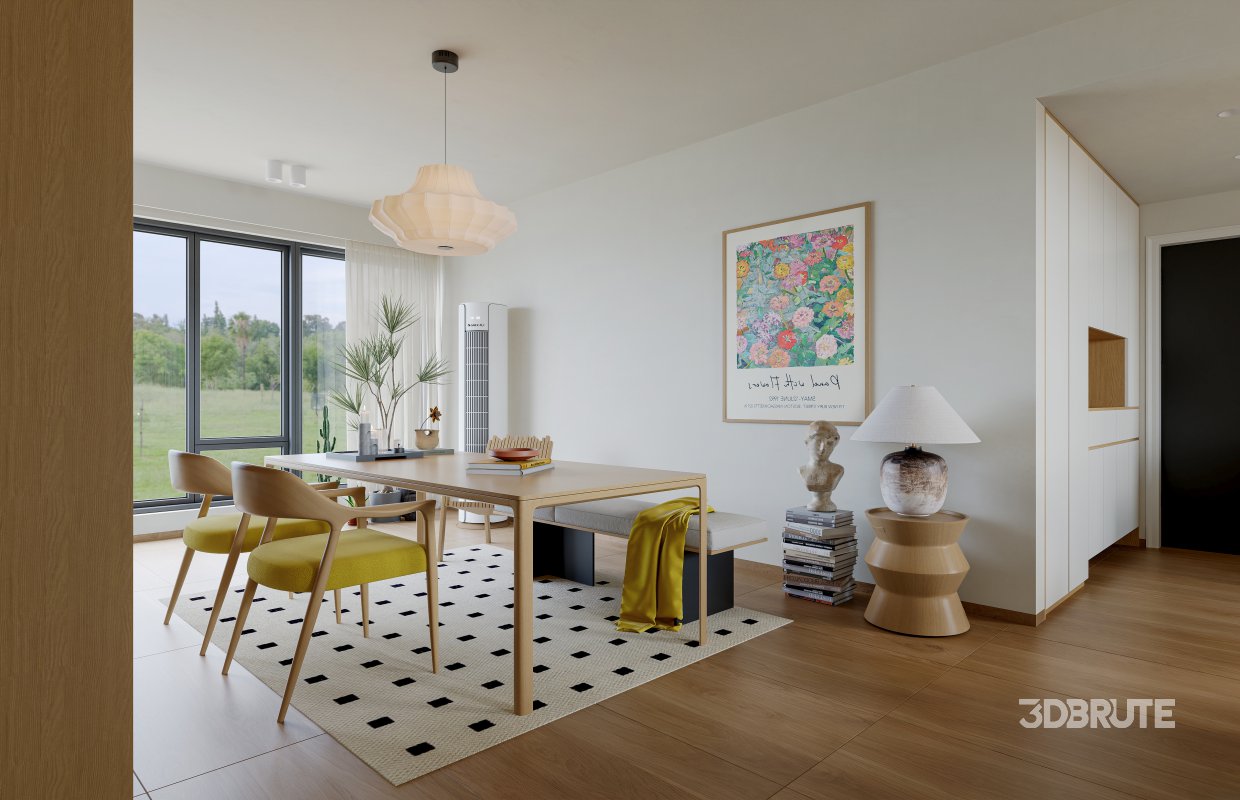 Modern dining room and home office Image 3