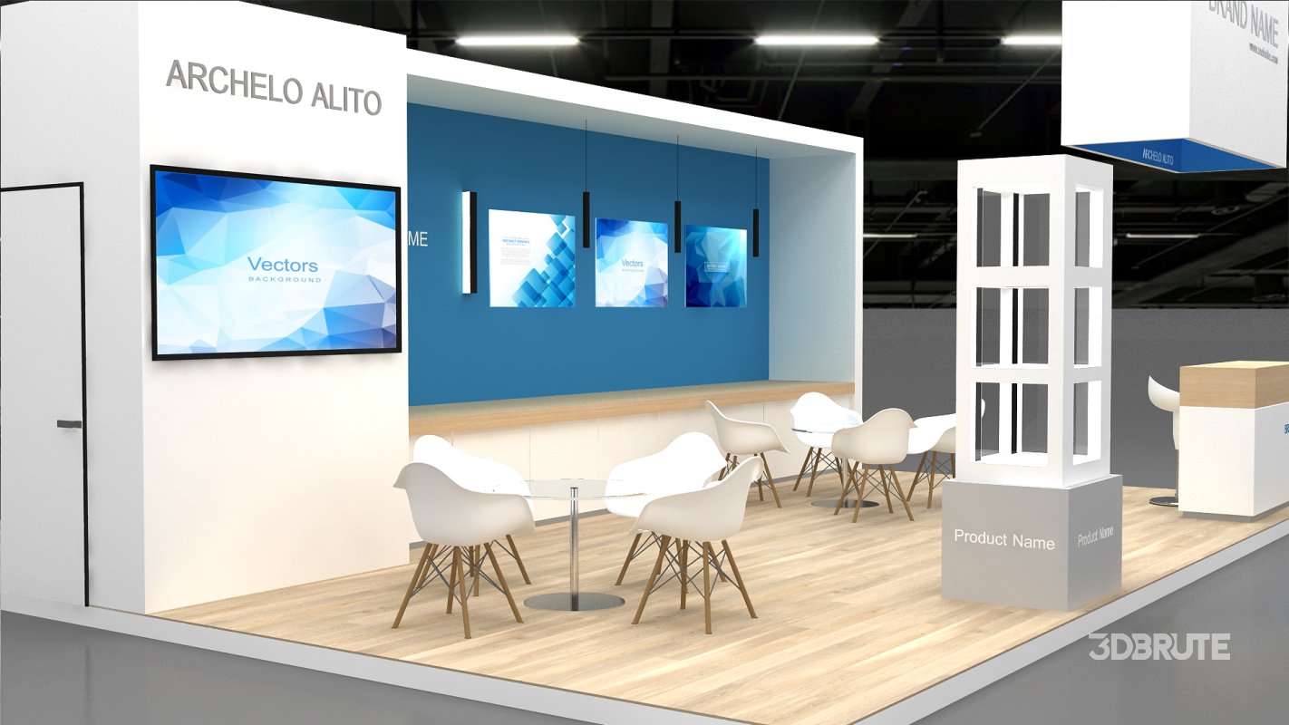 3d model exhibition booth tradeshow Image 3