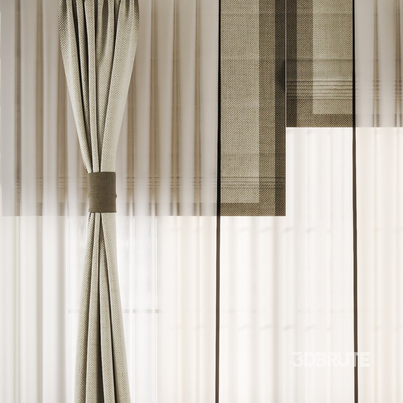 Silk and Cotton Curtain Set 72 Image 4