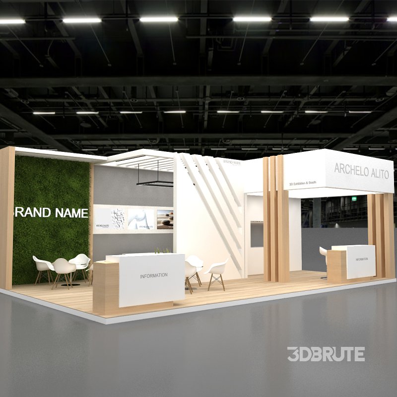 3d exhibition booth stand Image 7