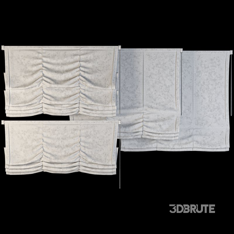 Roman Blinds Curtain Set 047 Image 5