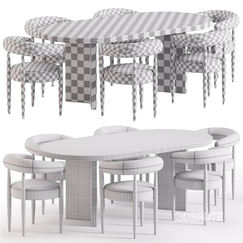 Fergus Dining Chair and Rosaline Dining Table Image 7