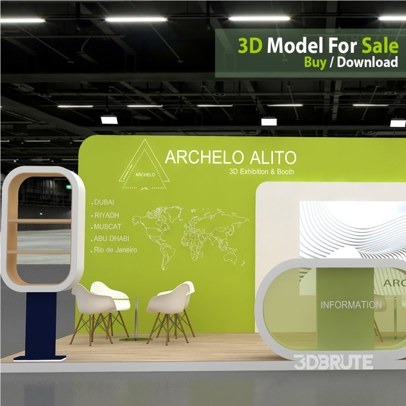 3D Exhibition Booth Model Image 3