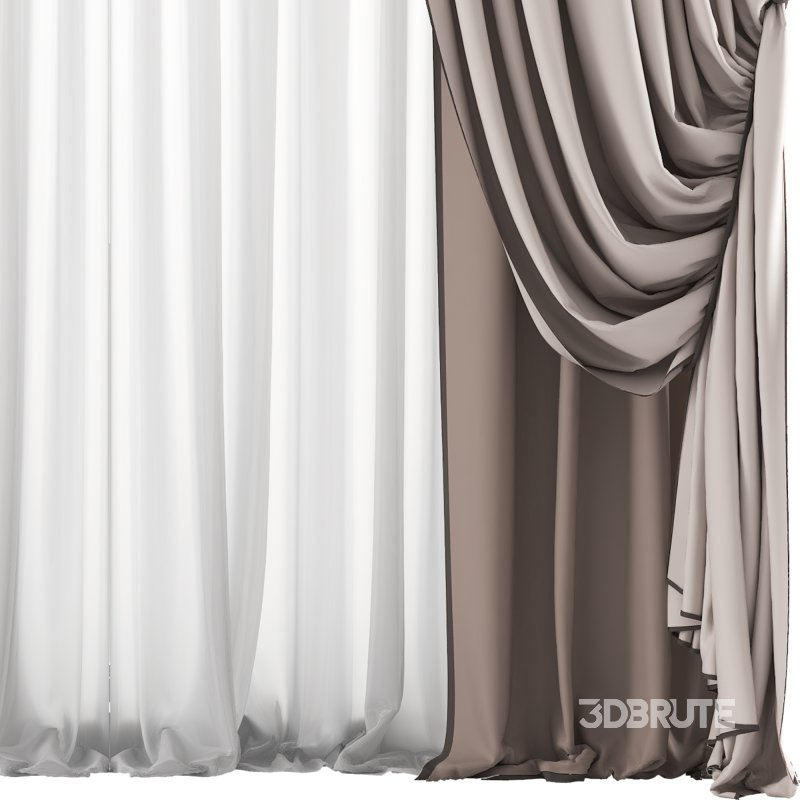Silk and Cotton Curtain Set 79 Image 6