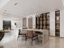 Modern living room and dining room interior scene - Thumbnail 1