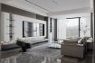 Modern living room and dining room interior scene - Thumbnail 2