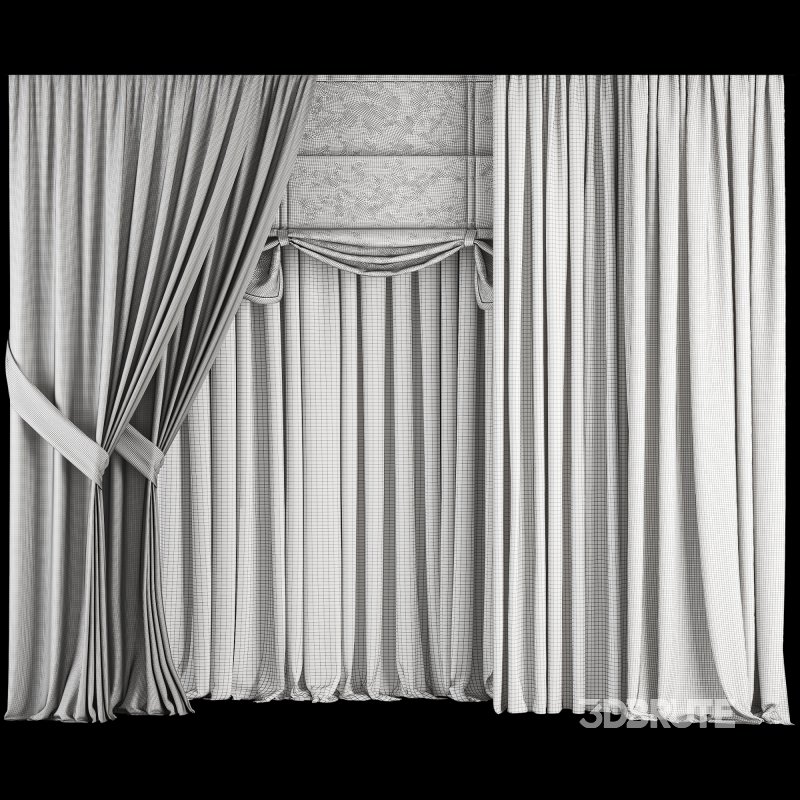 Silk and Cotton Curtain Set 77 Image 6