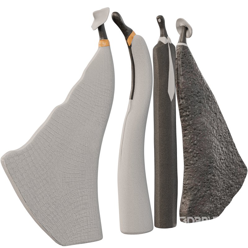 Narrow Whimsical Couple Sculpture Set Image 5