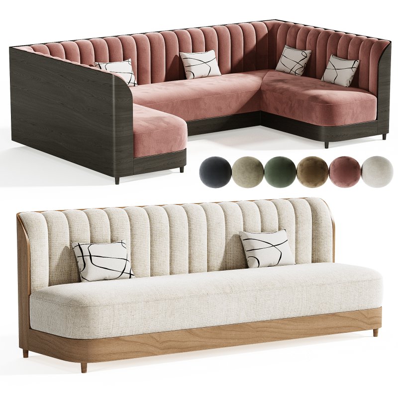 Brittany Restaurant Sofa Image 3