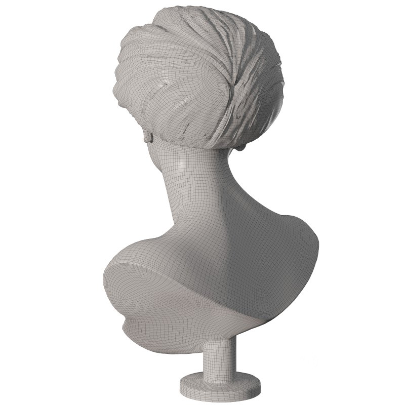 Old ancient Metal Woman Sculpture Image 5