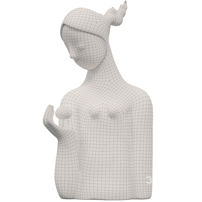 Antique Serene Offering Sculpture Image 1