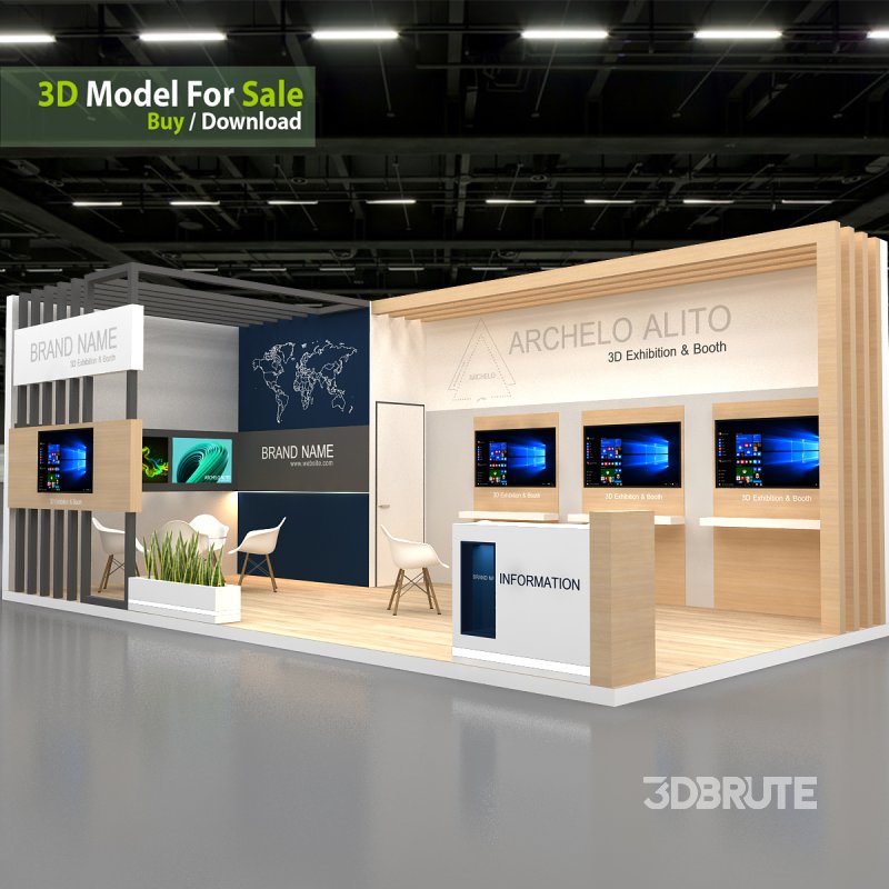 exhibition 3d model Image 1
