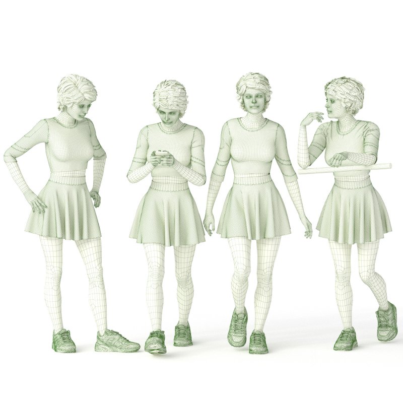 Casual Woman With Skirt Image 2