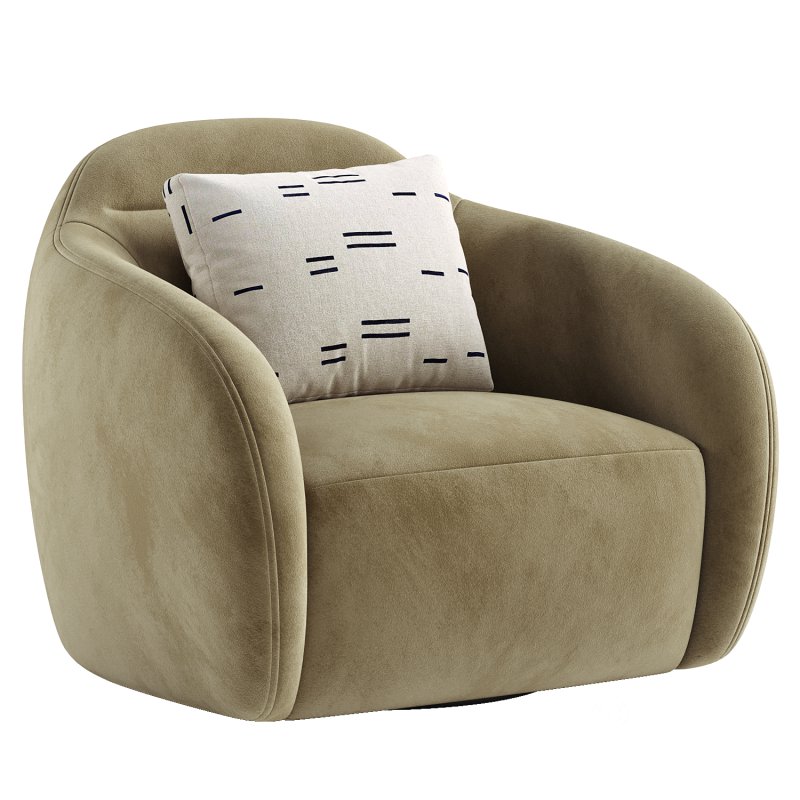 Ismo Swivel Lounge Chair Image 6