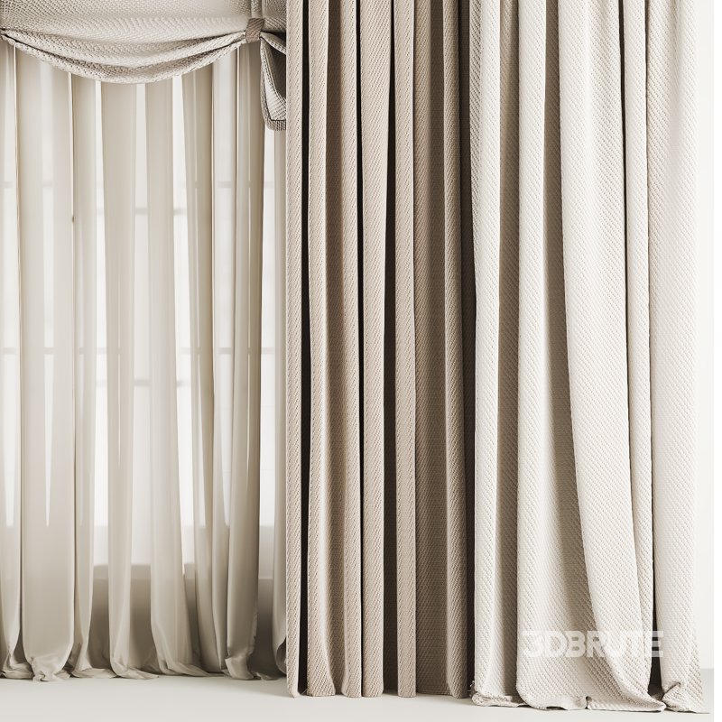 Silk and Cotton Curtain Set 77 Image 5