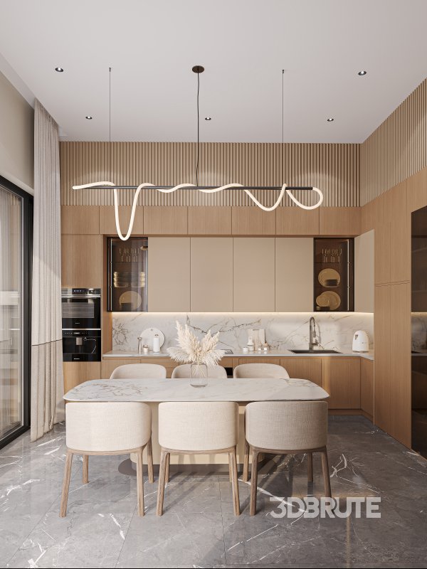 Modern Kitchen Interior Image 1