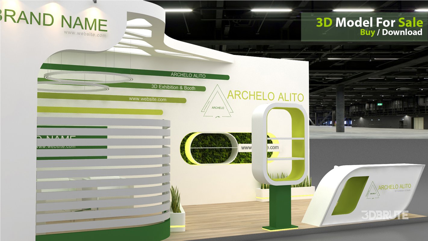 3D Stand Booth Model Image 6