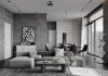 Modern living room and dining room interior scene - Thumbnail 2